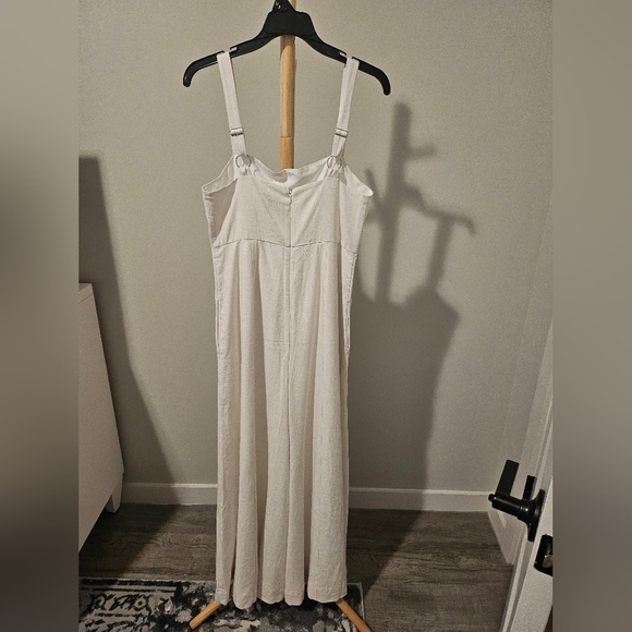 Express Whit Linen Jumpsuit, Size S - Picture 5 of 5